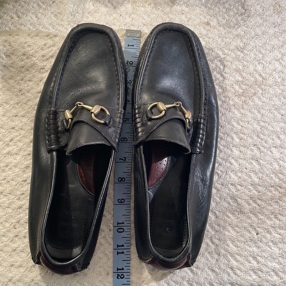 Gucci Horse Bit Driving Loafers Black & Brown Leather Protective Soles main image 9